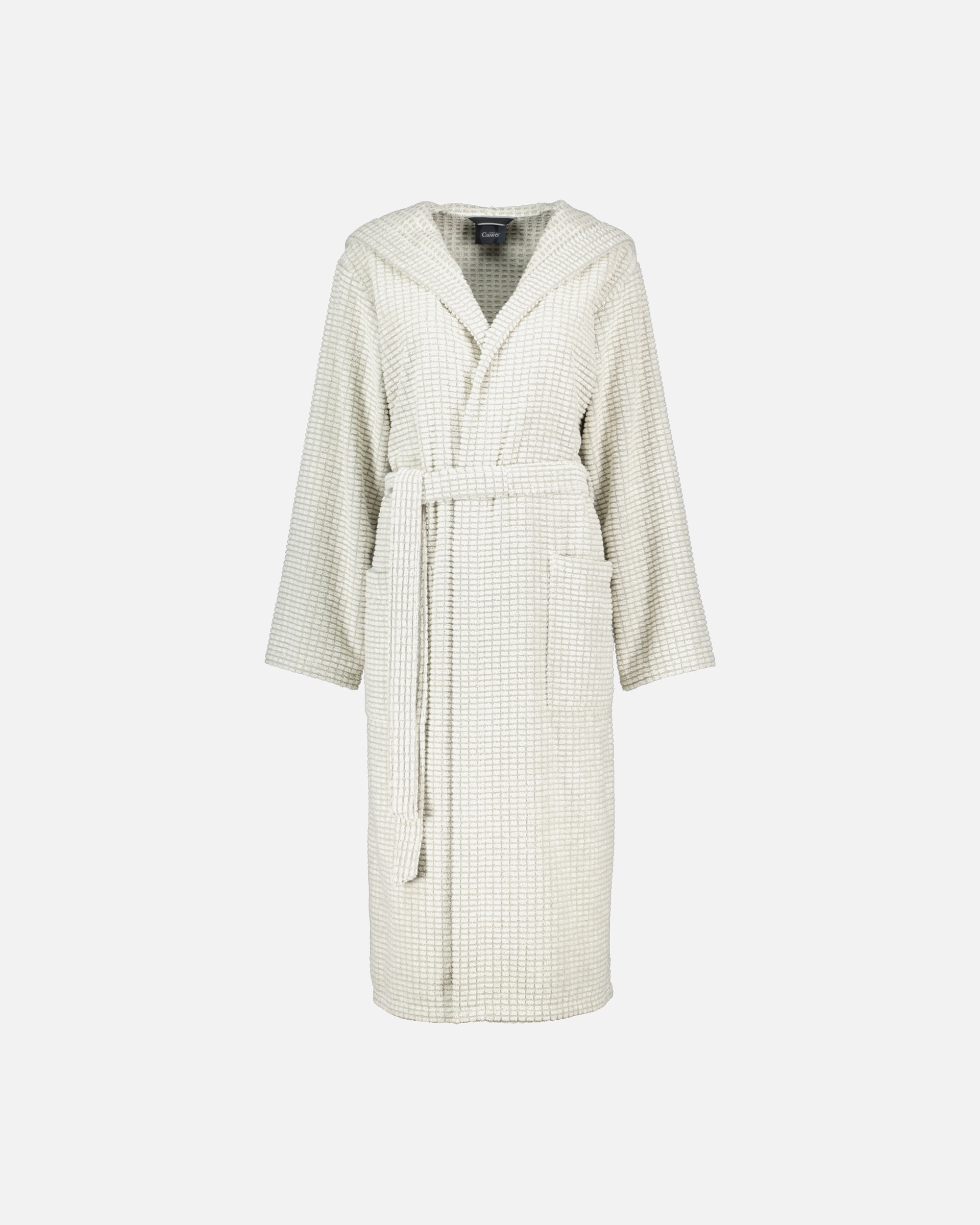 Bademantel für Unisex Cawö Cawö Bademäntel Damen Kapuze Kapuze 6137 natur-zirbe - 34 S