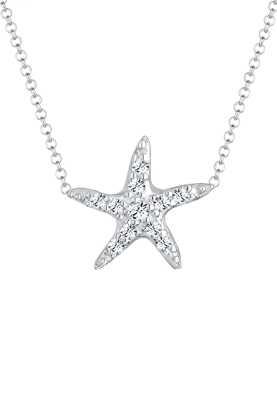 Elli Seestern Maritim 925 Silber, mit Kristallen von Swarovski 40 Damen