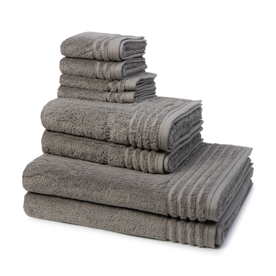 Vossen Vienna Supersoft 8-teiliges Handtuch-Set Pepplestone Grau