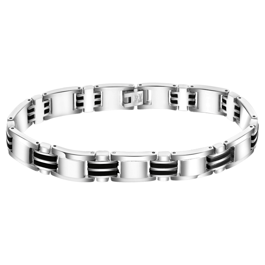 Lucardi Armband Stahl silbern 22.0mm Damen