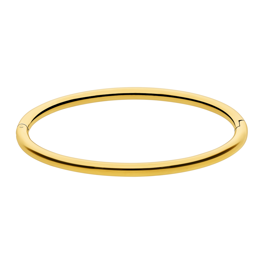 Lucardi Armband Stahl 55 mm Gold - 62.0mm Damen