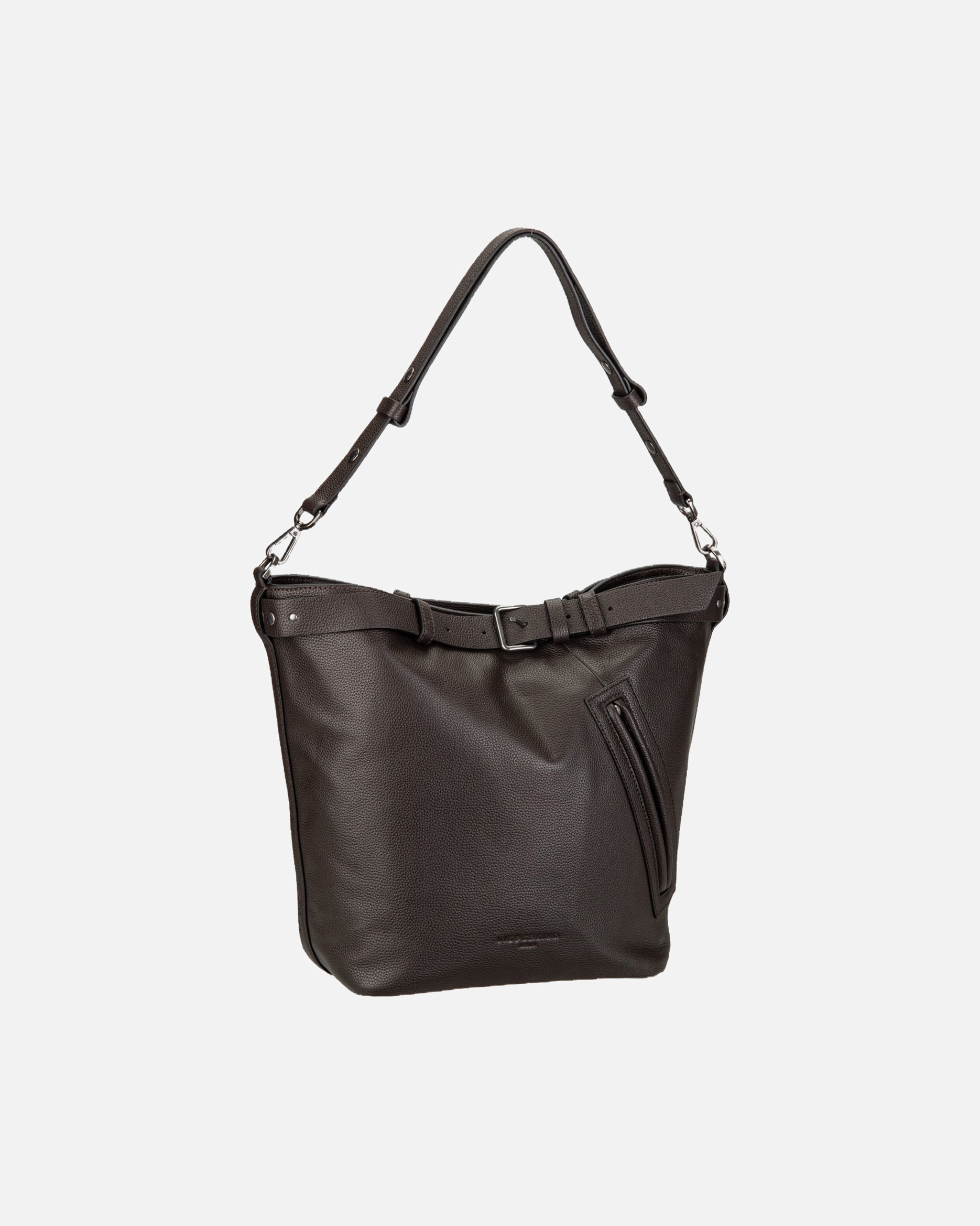 Handtasche für Weiblich Liebeskind Handtasche Zita Hobo L Small Pebble Deep Soil