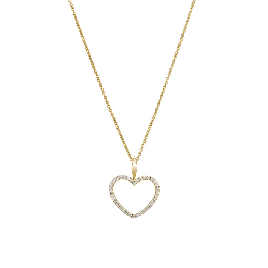 Lyomi Anhänger mit Kette 585/- Gold Diamant Lab Grown weiß 0,24ct. 45,0cm Damen