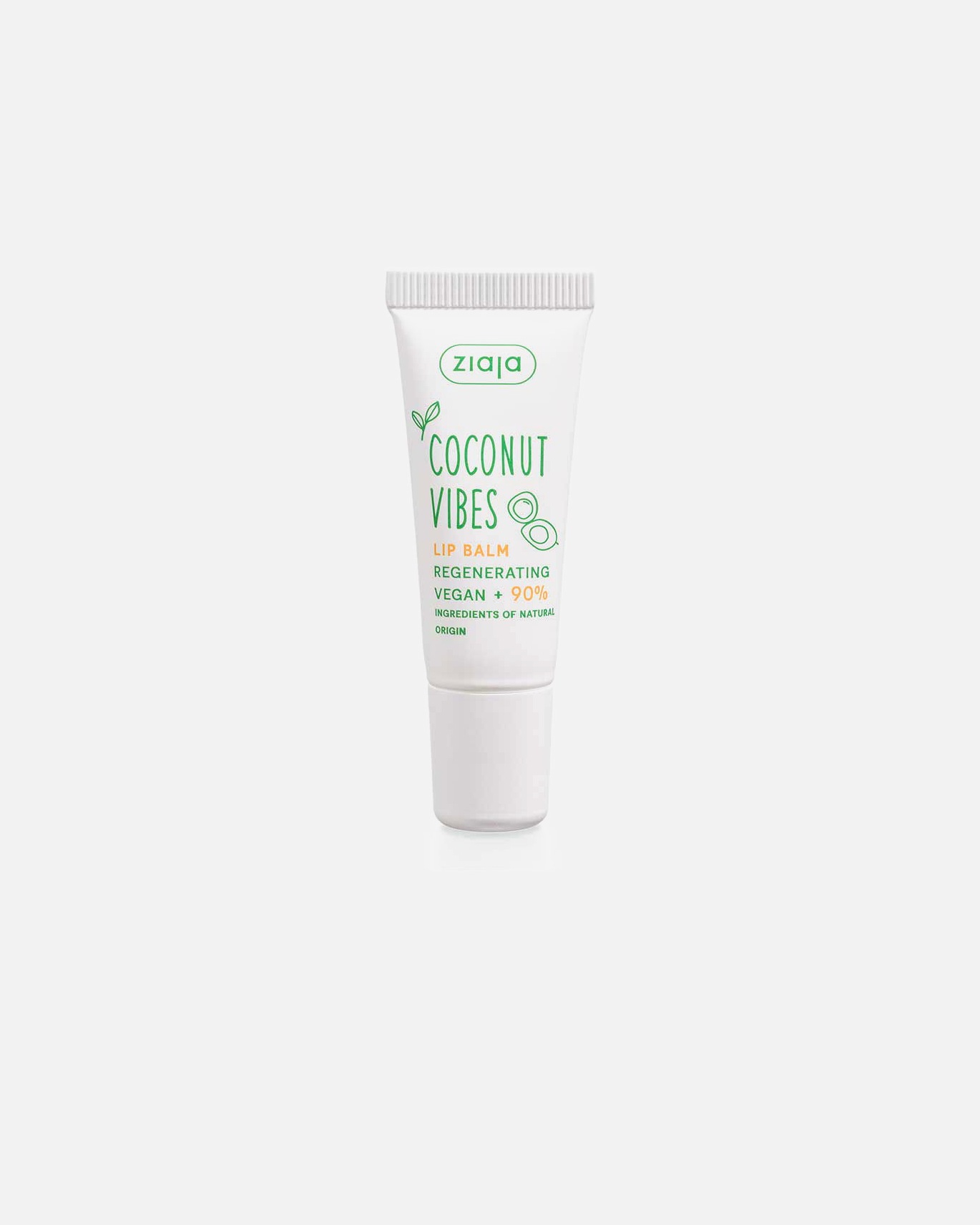 Lippenbalsam für Weiblich Ziaja COCONUT &, ORANGE VIBES regenerierender Lippenbalsam 10 ml