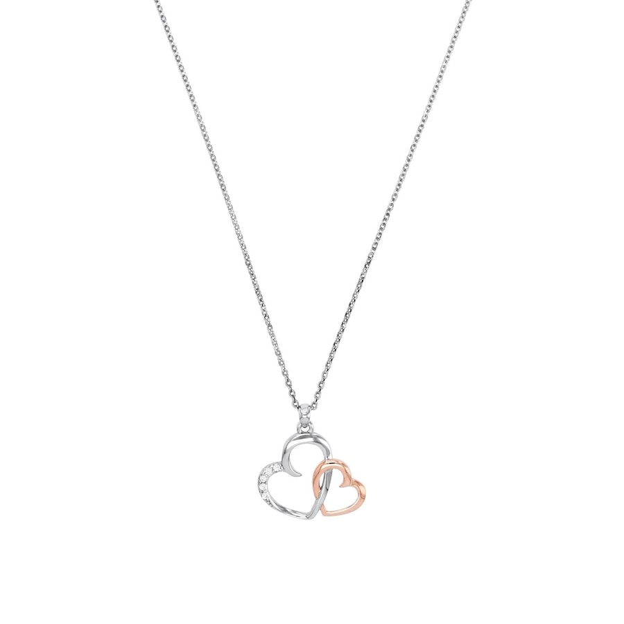 amor Kette mit Anhänger Bicolor Damen