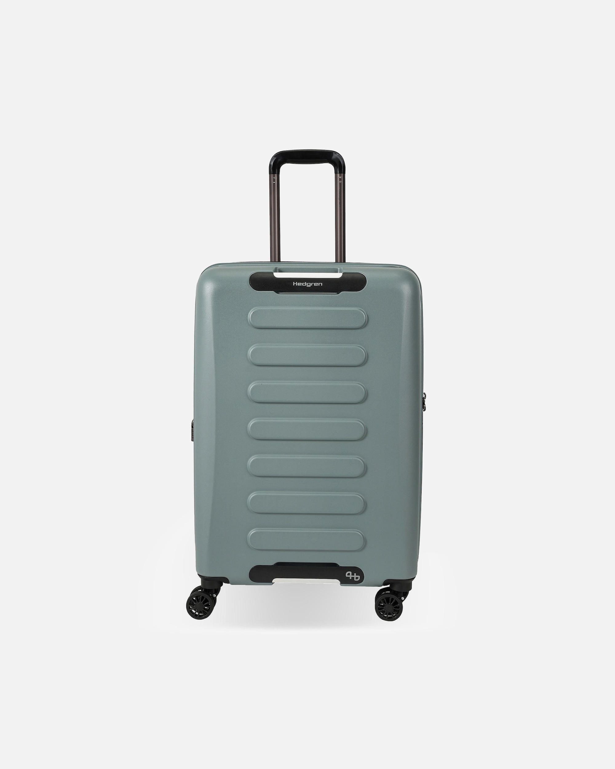 Koffer für Männlich Hedgren Comby Grip M Exp 4 Rollen Trolley M 65 cm mit Dehnfalte grey-green