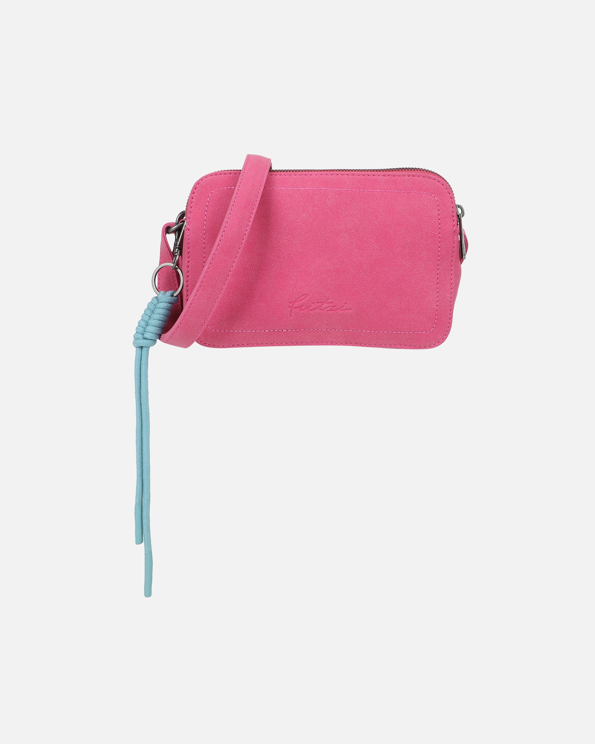 Umhängetasche für Unisex Fritzi aus Preußen Crossbody Tasche Jony Suede Jacky mit angerauter Materialoberfläche pink
