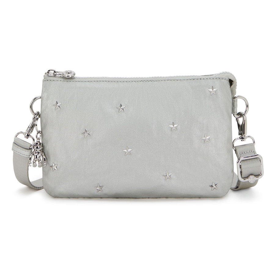 Kipling Holiday Studs Plus Umhängetasche bright met stud Grau Damen