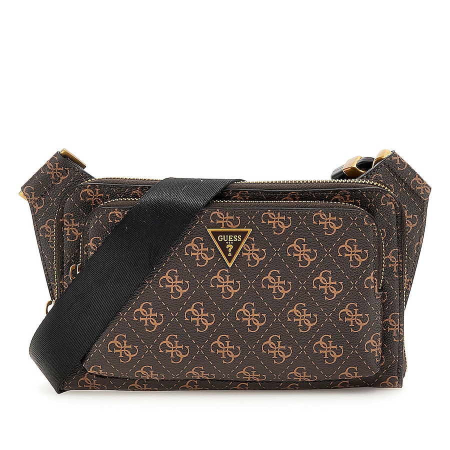 Guess Umhängetasche 4G-Logo Brown Ochre Braun Damen