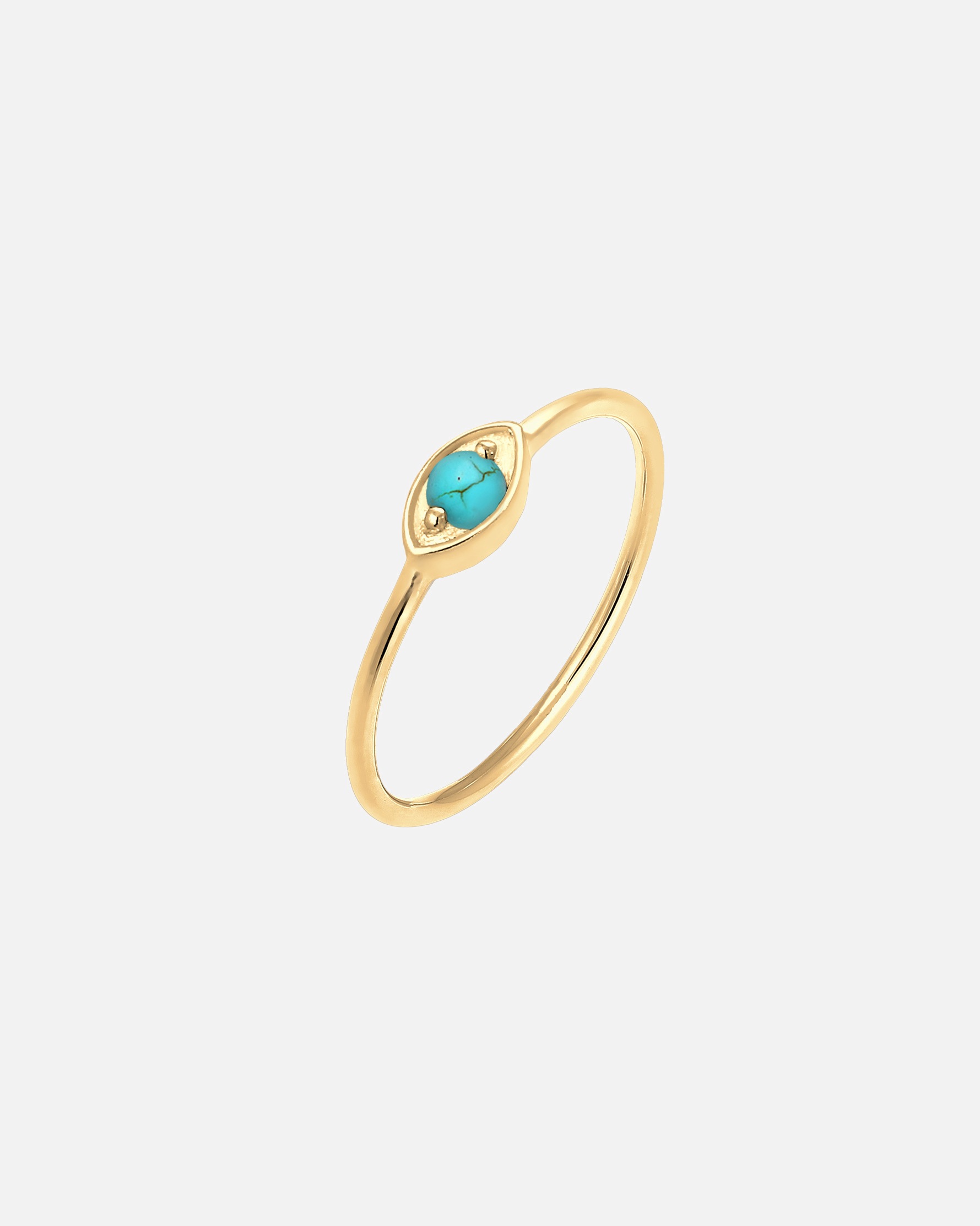 Ring für Weiblich Elli Evil Eye Talisman Symbol Howlith Trend 925 Silber 58