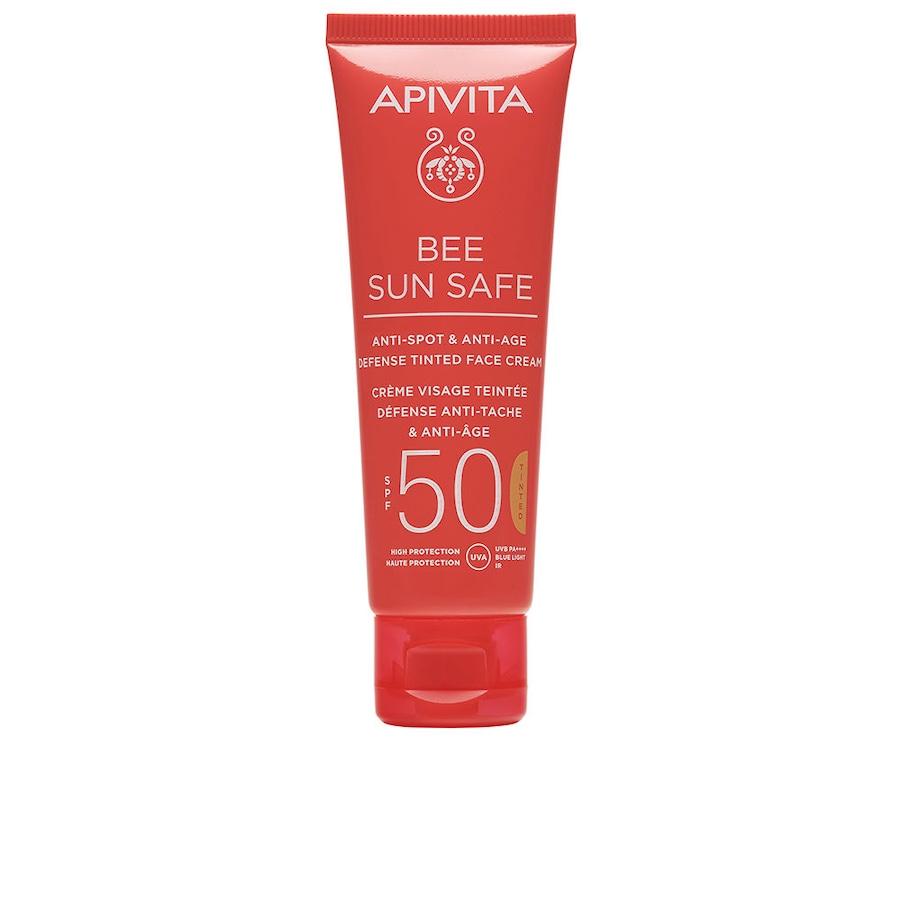 Apivita BEE SUN SAFE Anti-Aging- und Anti-Pigmentflecken-getönte Creme LSF 50 ml Damen
