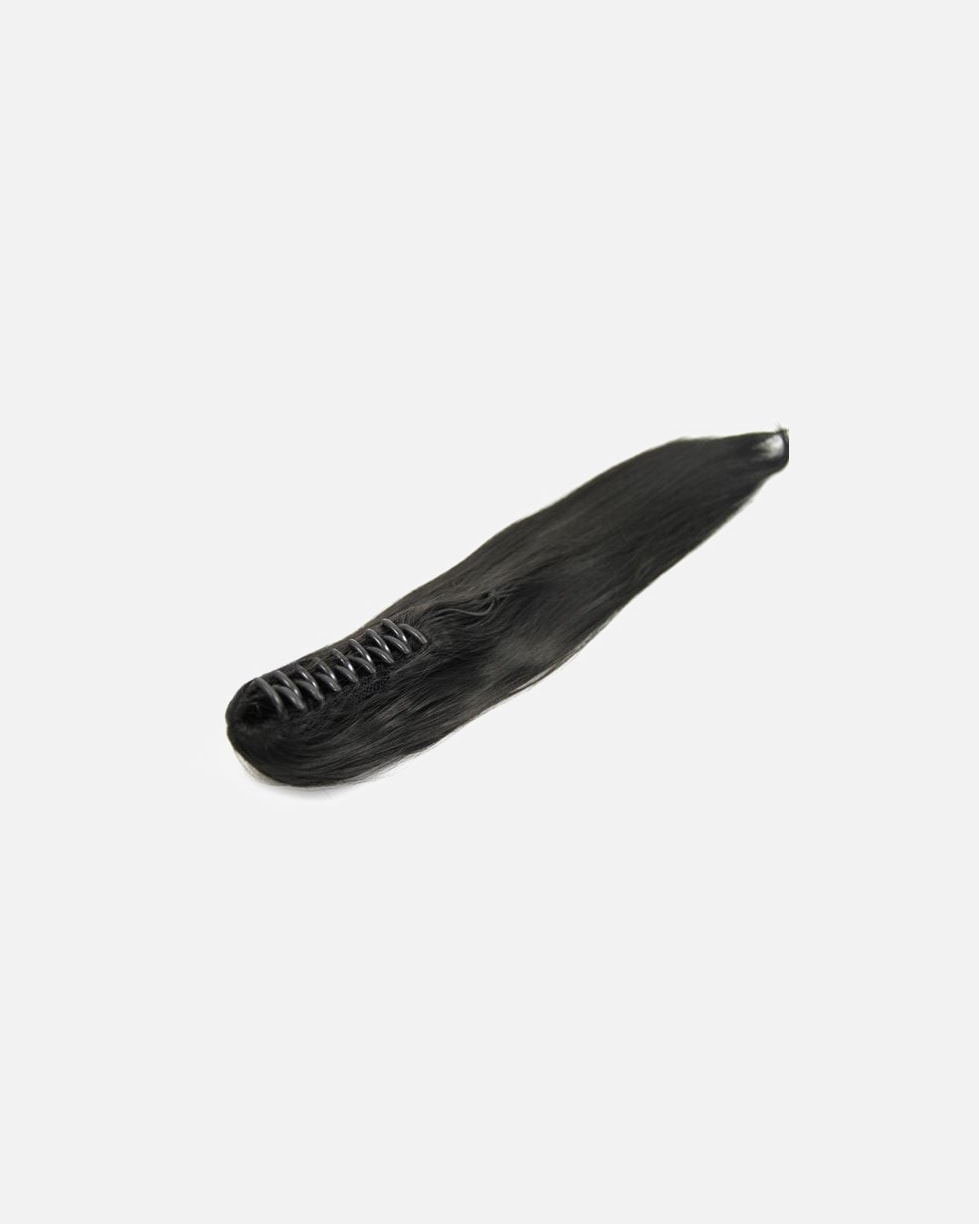 Extensions für Unisex Fashiongirl Pferdeschwanz Haar Extensions m/ Spange #1 Schwartz - Glatt #1 Schwartz