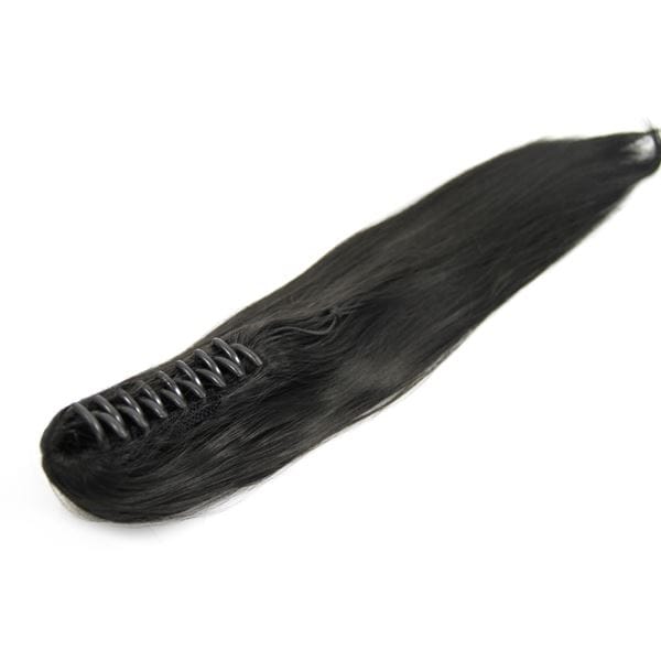 Fashiongirl Pferdeschwanz Haar Extensions m/ Spange #1 Schwartz - Glatt Schwarz