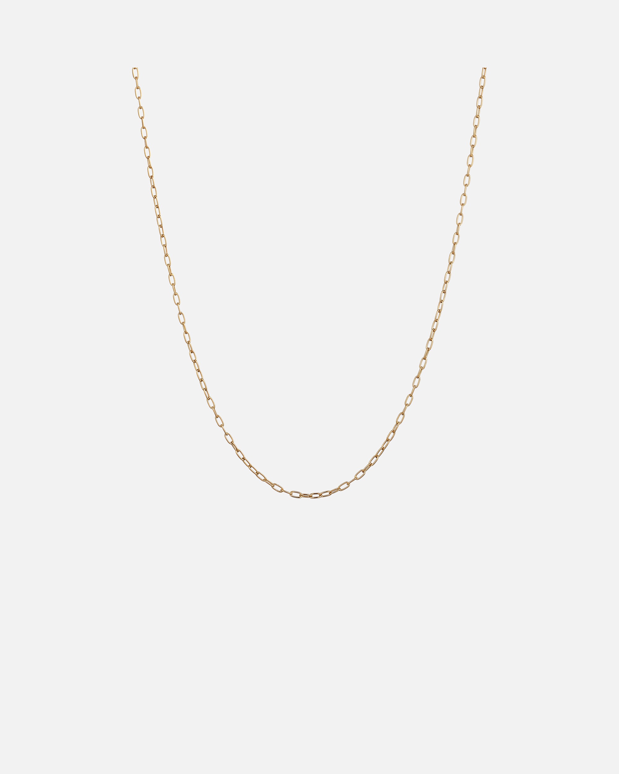 Halskette für Weiblich Stilnest Catena Long Gliederkette 925 Sterling Silber goldfarben