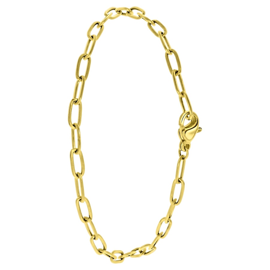 Lucardi Armband Stahl 20cm Gold Damen
