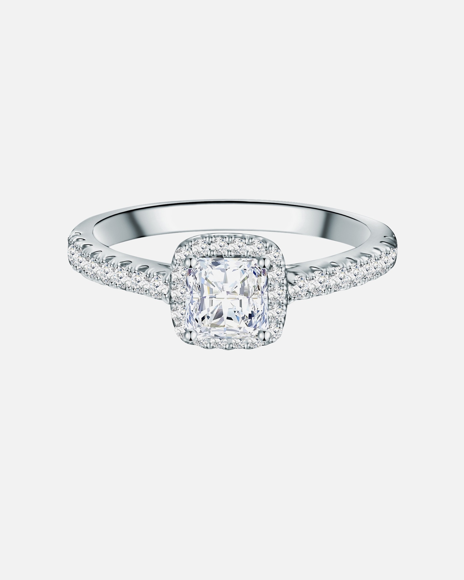 Ring für Weiblich Trilani Ring aus Sterling Silber in silber mit Zirkonia 60