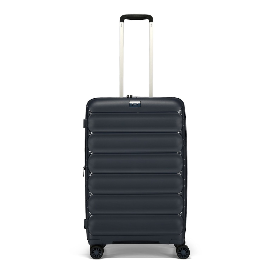 d & n Travel Line 4700 4 Rollen Trolley 68 cm mit Dehnfalte navy Blau Herren