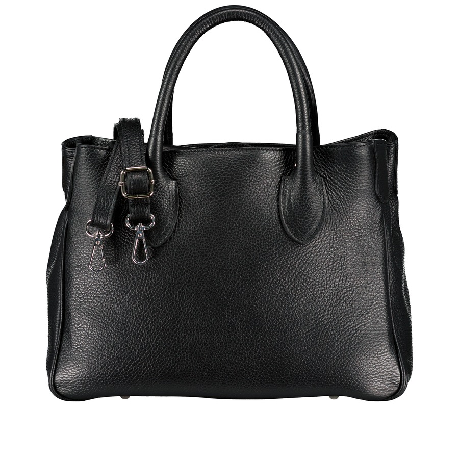Hausfelder Manufaktur Handtasche Schwarz Damen