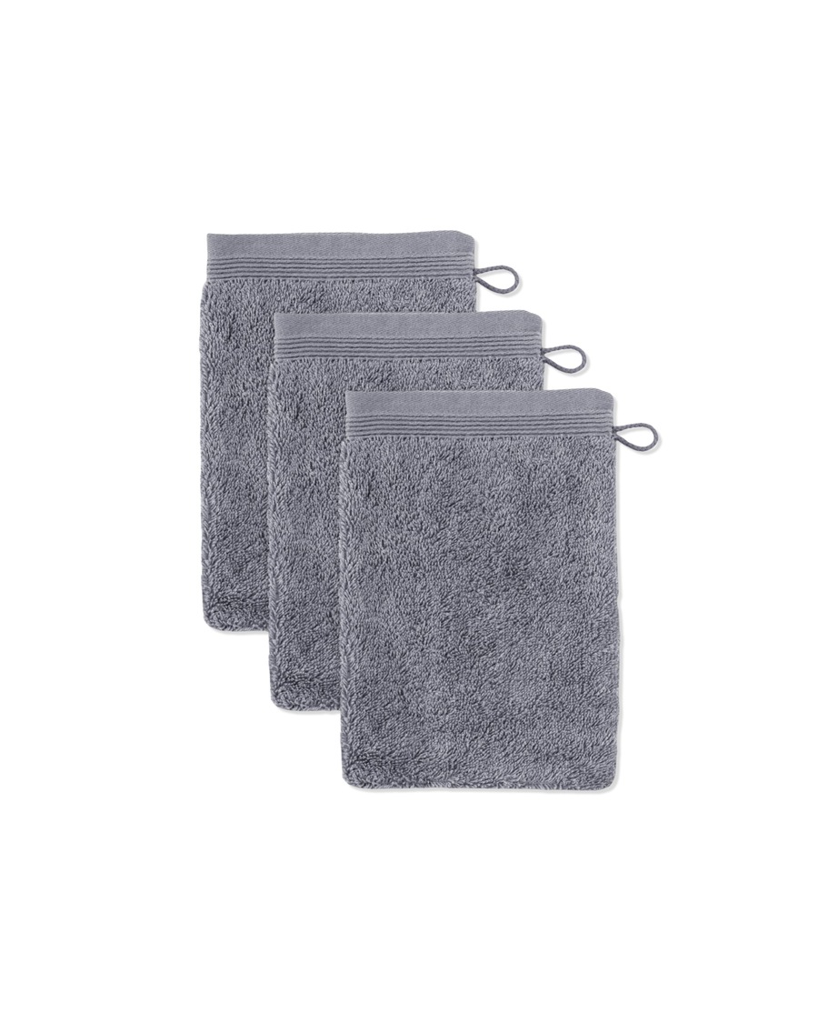 Möve Waschhandschuh Superwuschel 3er Pack stone