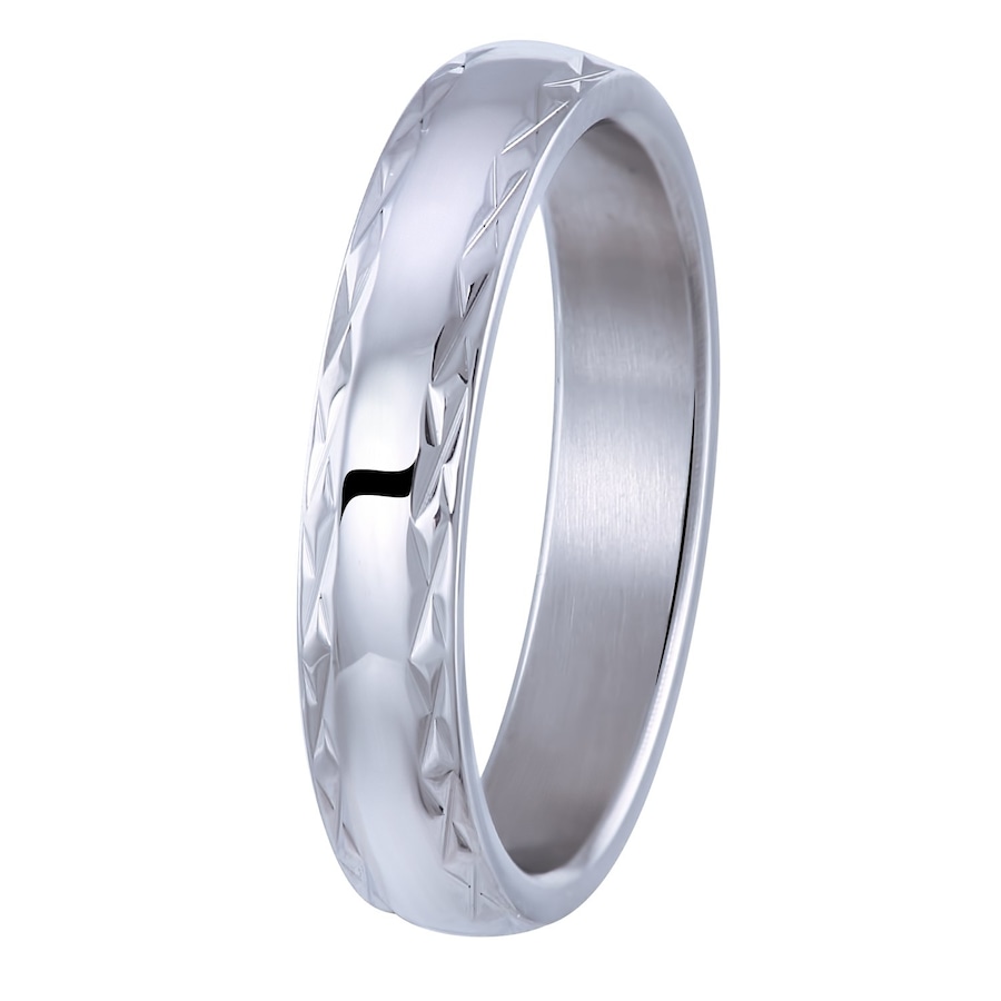 Lucardi Ringe 'Marseille' Stahl - silbern 62mm Herren