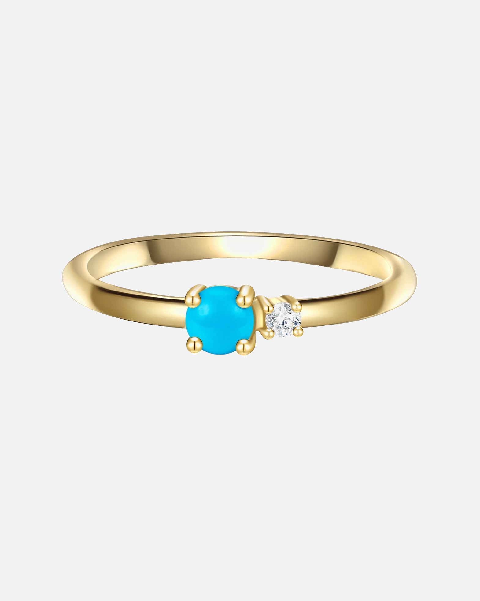 Ring für Weiblich Glanzstücke München Ring Sterling Silber Zirkonia in Gelbgold 58