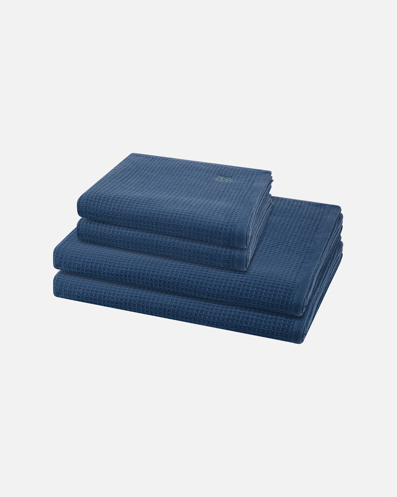 Handtuch für Unisex ROSS Handtuch-Set Pique (4-teilig) Nachtblau