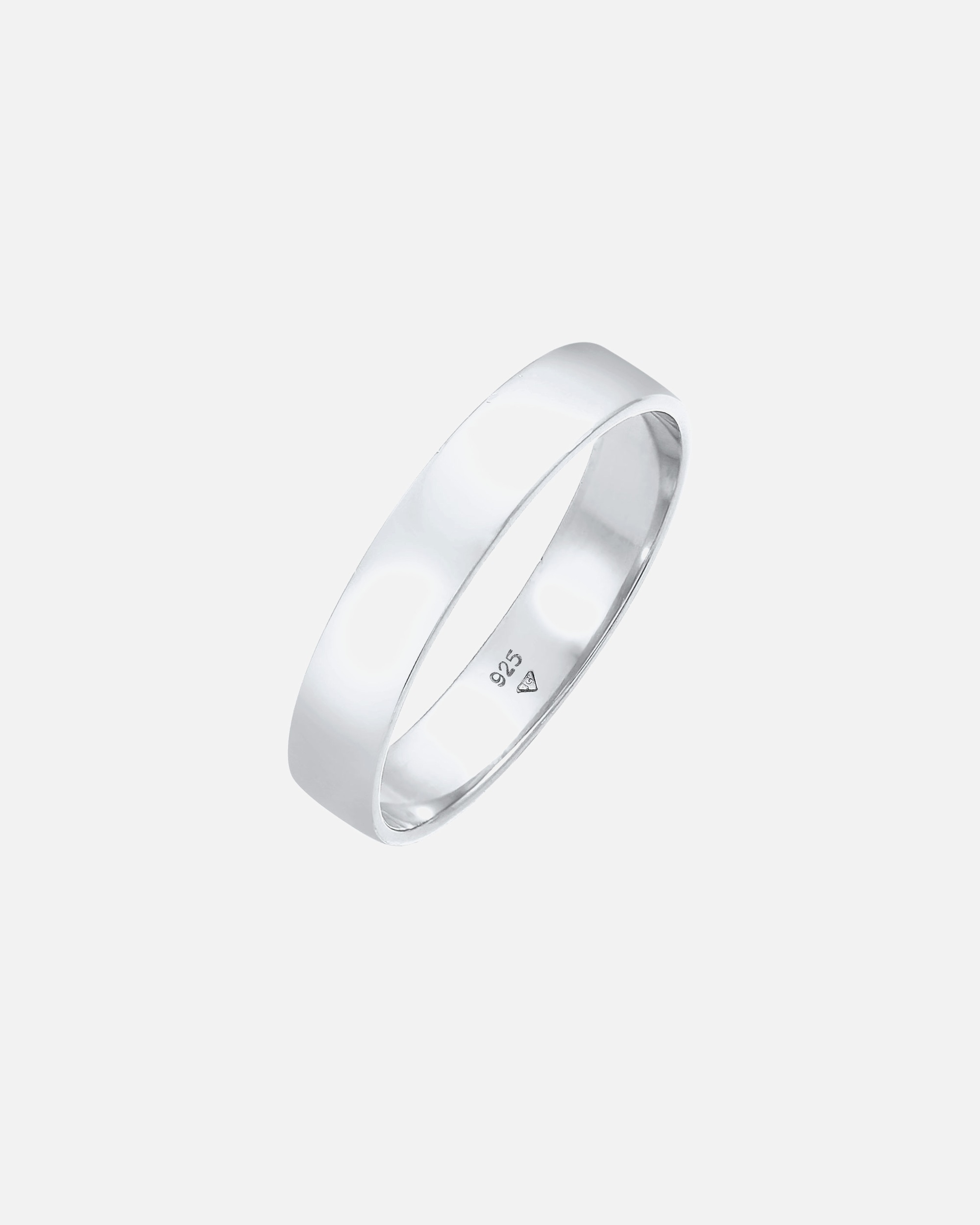 Ring für Männlich KUZZOI Bandring Herrenring Freundschaftsring 925 Silber 54