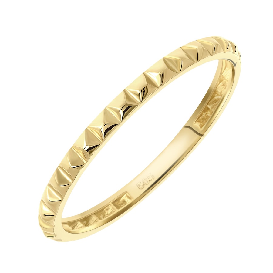 Lucardi Ringe 585 Gold - goldfarbig 57mm Herren
