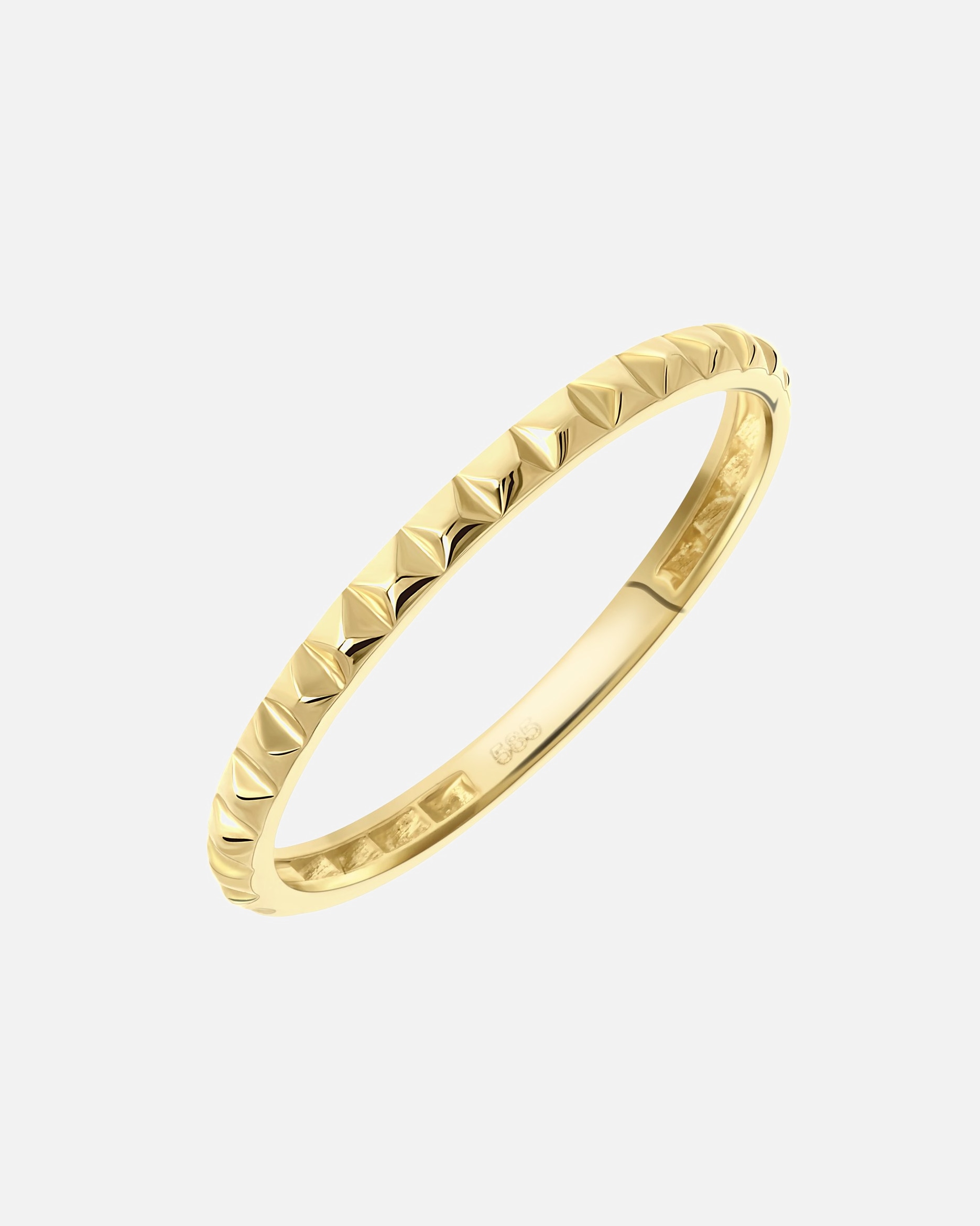 Ring für Männlich Lucardi Ringe 585 Gold - goldfarbig 585 Gold - 47mm