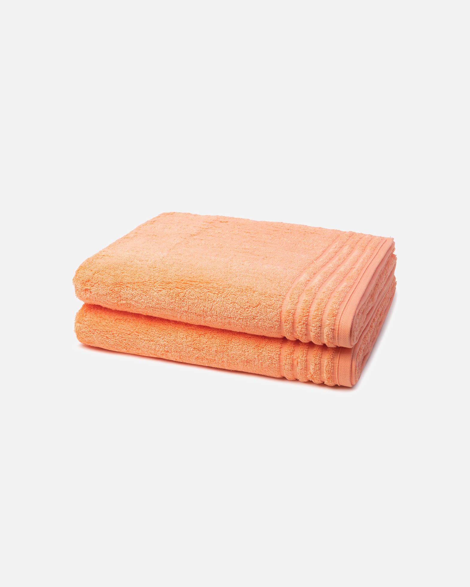 Handtuch für Unisex Vossen Vienna Supersoft 2er Set Duschtuch Apricot