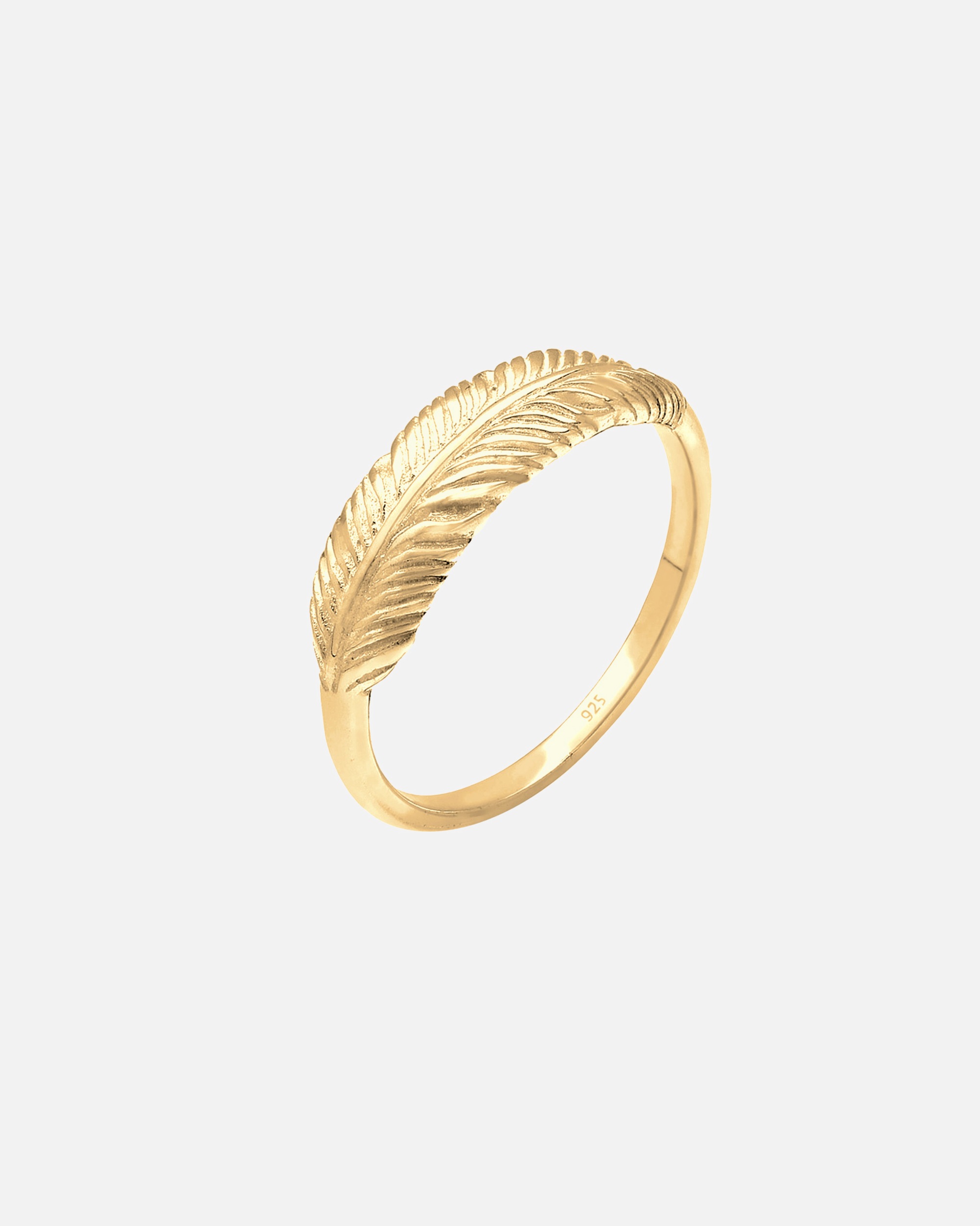 Ring für Weiblich Elli Feder Flügel Boho Festival 925 Sterling Silber 58