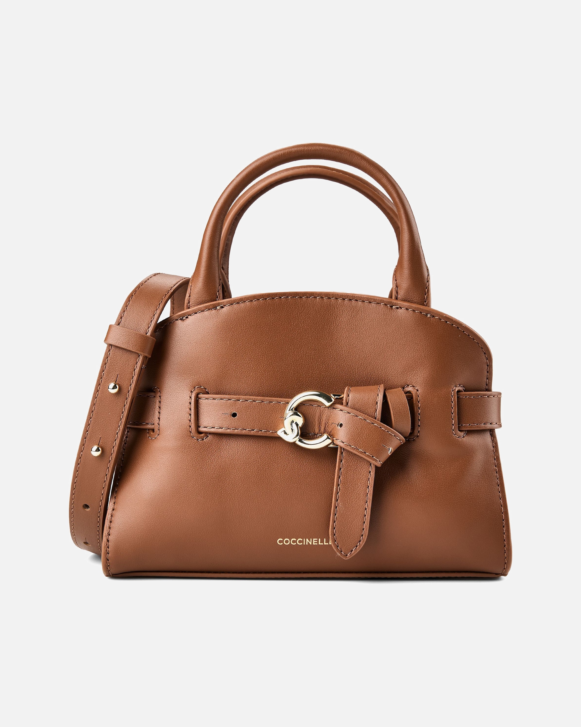 Tasche für Weiblich Coccinelle Sabine Henkeltasche cognac