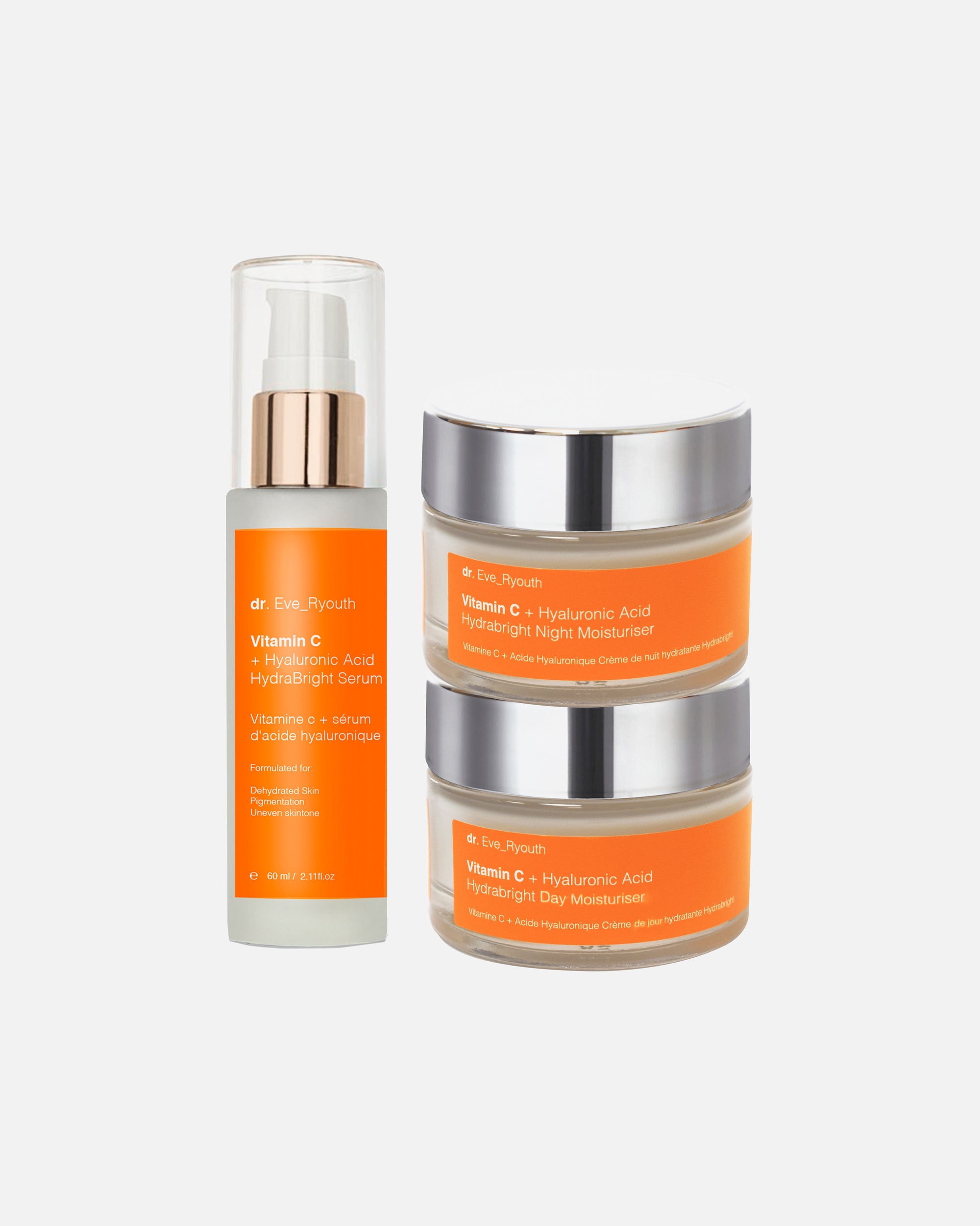 Gesichtspflegeset für Weiblich Dr. Eve_Ryouth Hydrabright Serum Duo 1 Stück Stück