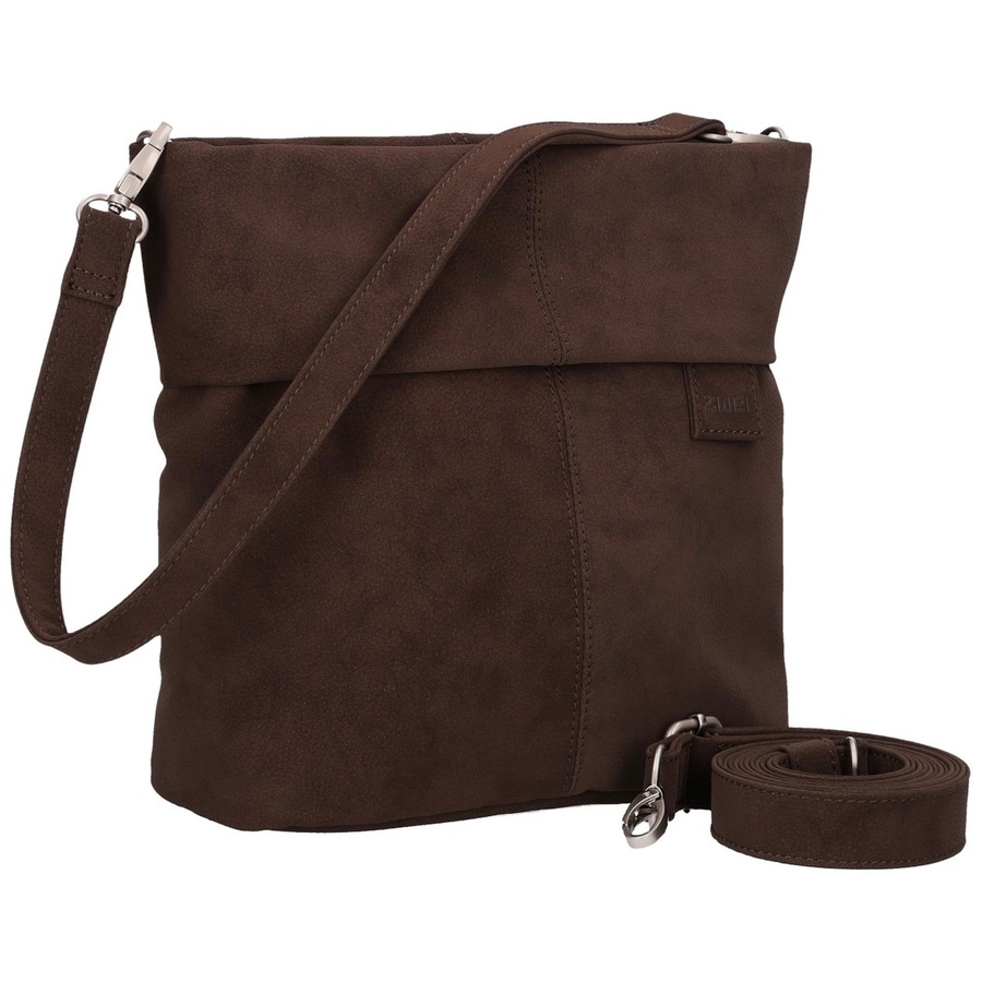 ZWEI Beuteltasche Mademoiselle M8 Nubuk-Espresso Braun Damen