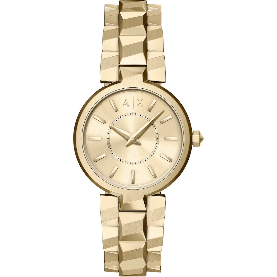 Armani Exchange Damenuhr Edelstahl gold Damen