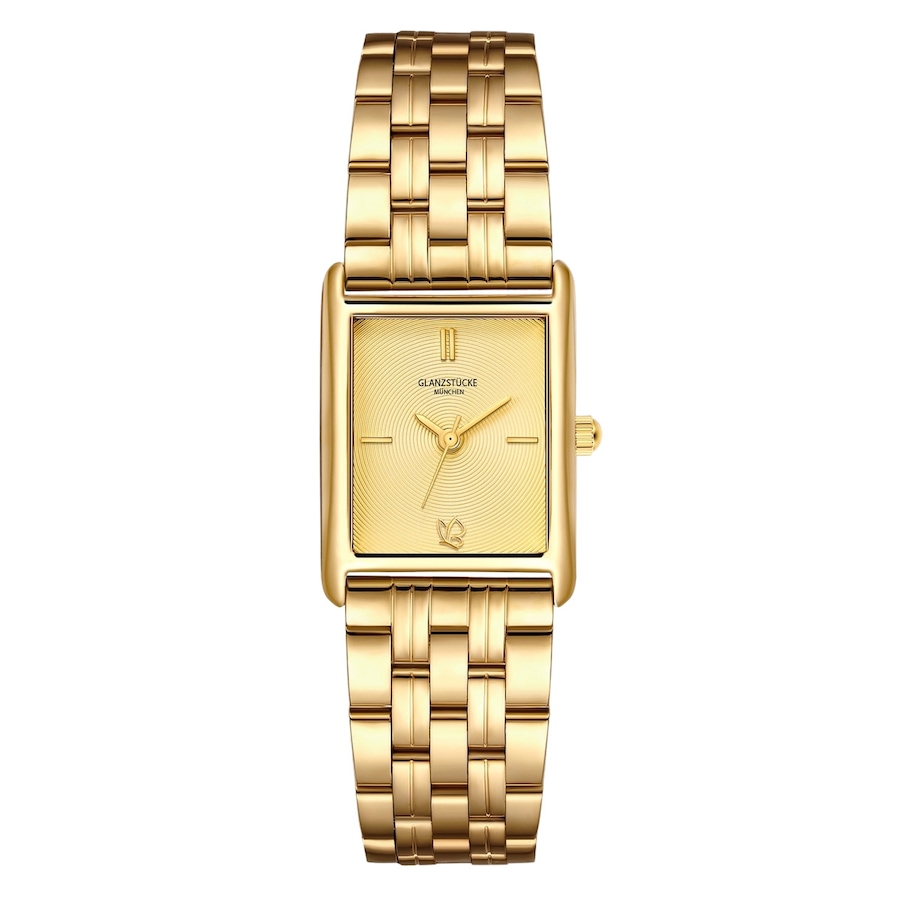 Glanzstücke München Armband-Uhr aus Edelstahl in gelbgold 22,0x30,0 mm Damen