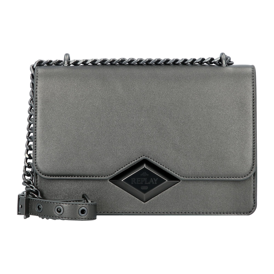 Replay Schultertasche gun metal Braun Damen