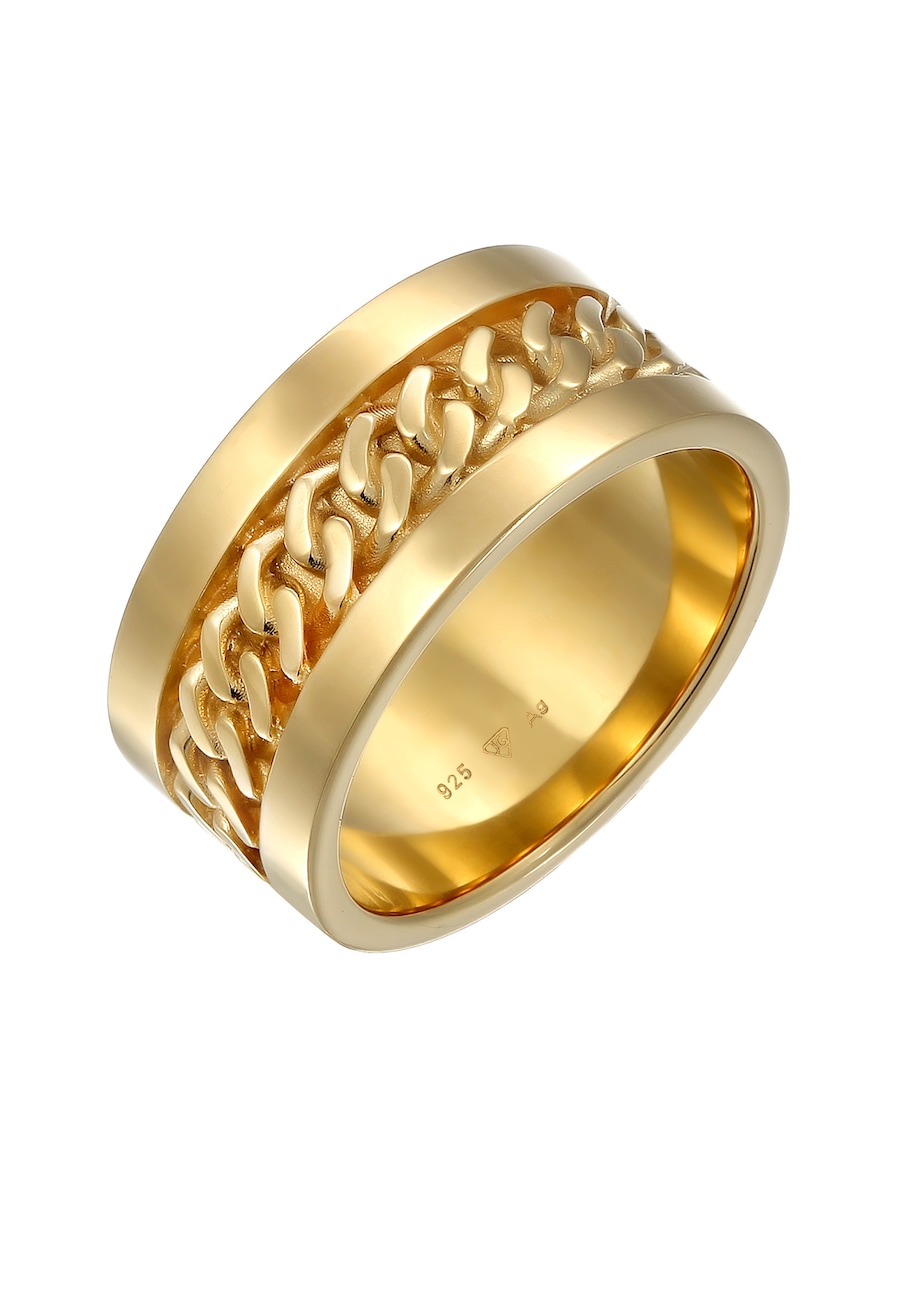 Elli Bandring Panzer Design Breit 925 Silber 52 Damen