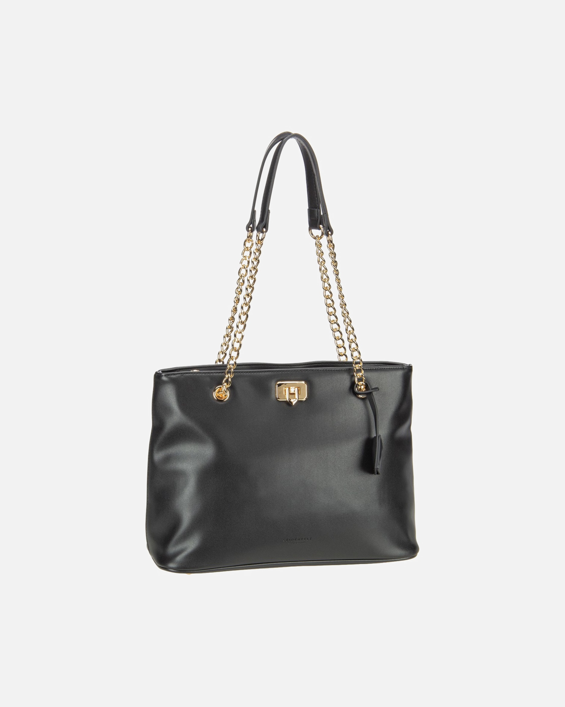 Umhängetasche für Unisex Seidenfelt Handtasche Lilla Edet Black