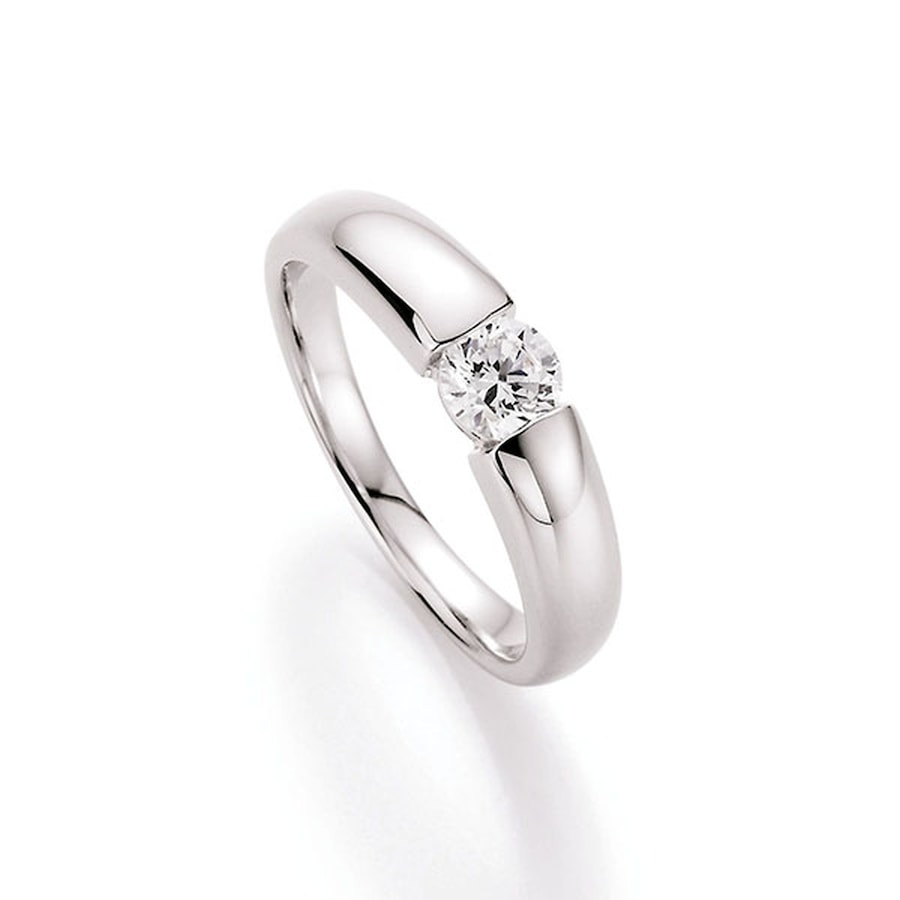 Smart Jewel Ring glamouröse Optik mit Zirkonia, Silber 925 58 Weiss Damen