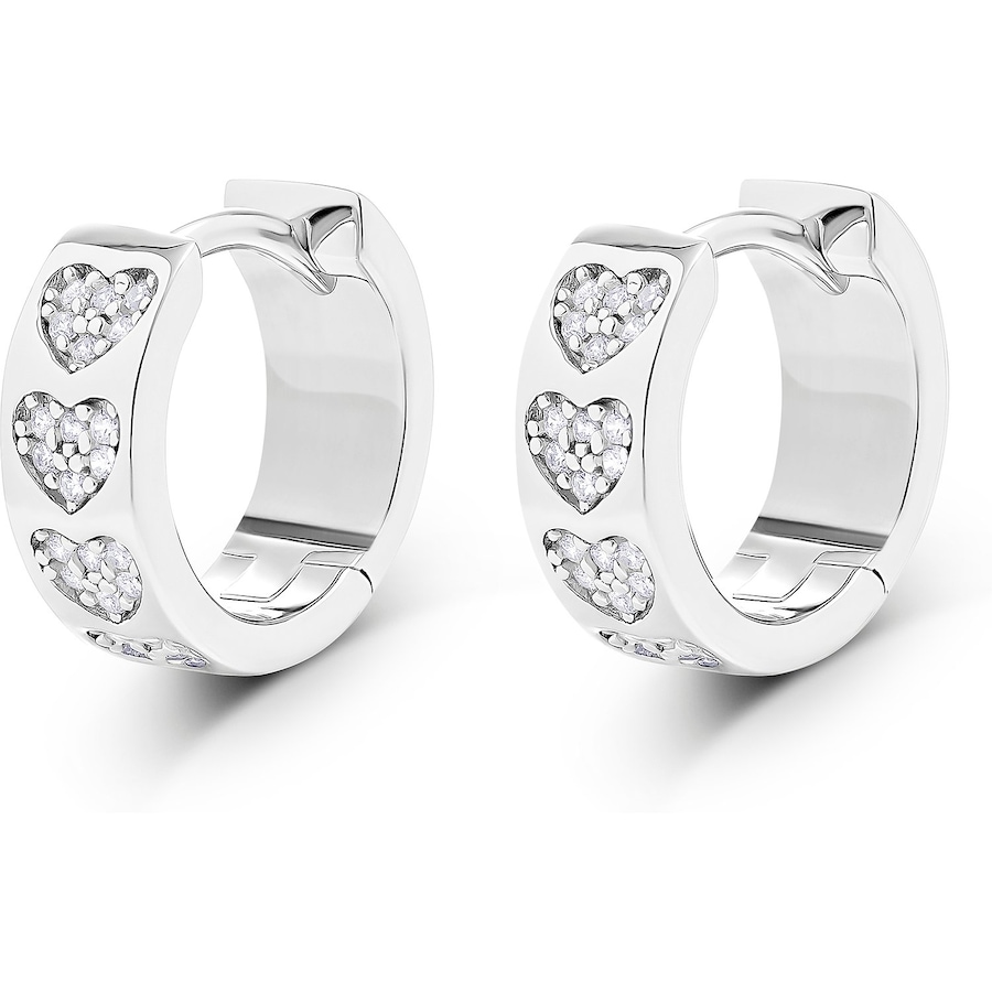 Jette Creolen 925er Silber, recycelt One Size Damen