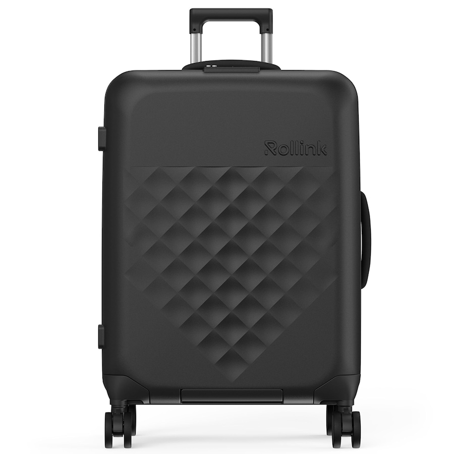 Rollink Vega 360 faltbarer 4-Rollen Trolley M 65 cm black Schwarz Herren