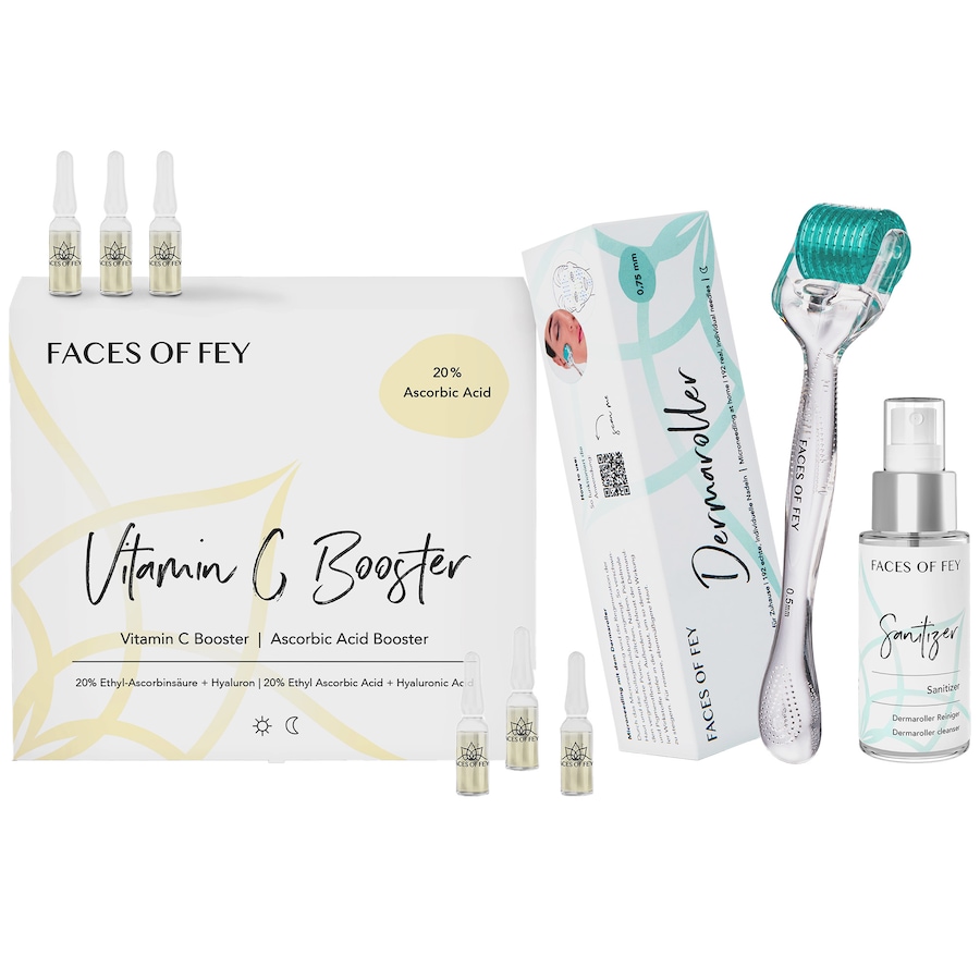 FACES OF FEY Dermaroller Set Basic Vitamin C 0,75mm