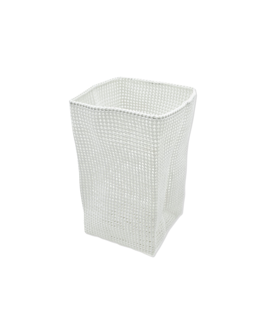 Möve Korb TUBE 33x33x51cm , Metalldraht, Kunststoff white deluxe Weiss