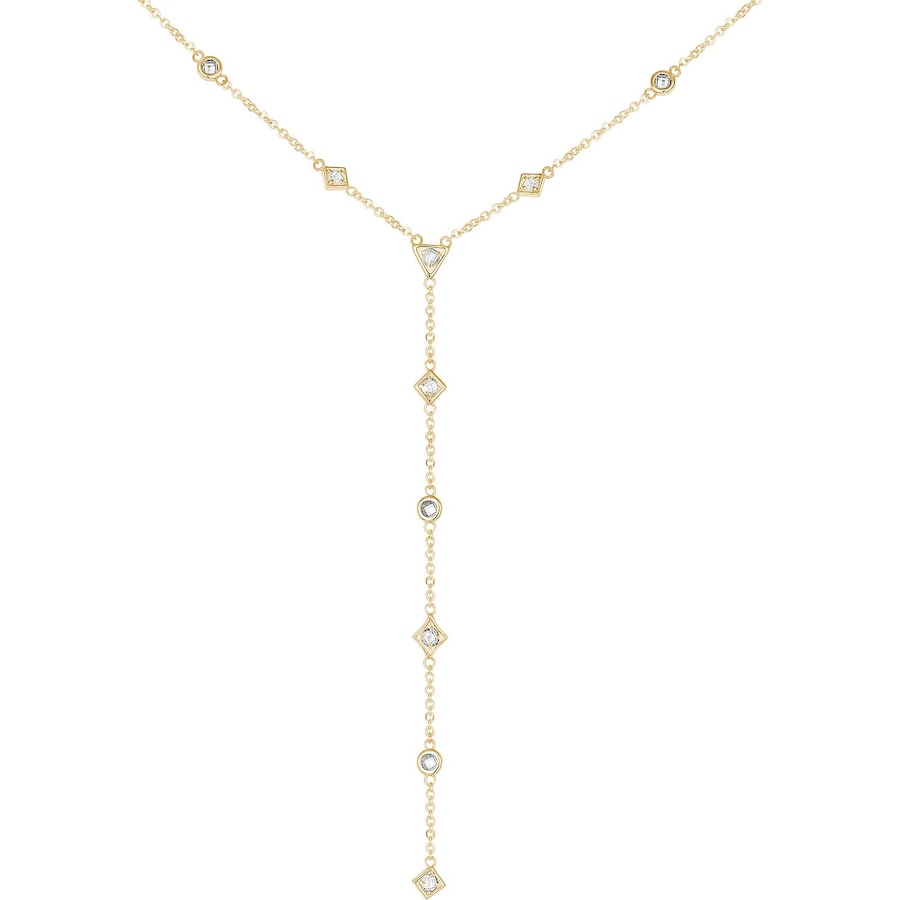 caï Kette 925er Silber gold Weiss Damen