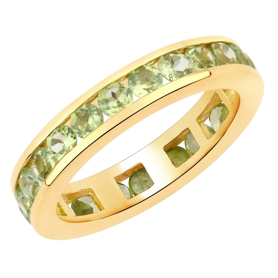Rafaela Donata Ring Sterling Silber Peridot in Gelbgold 56 Damen