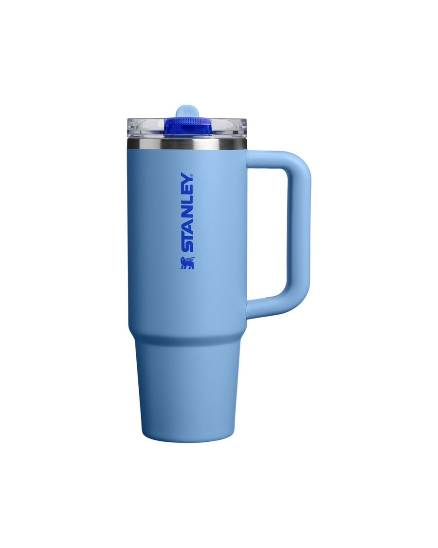 Stanley 1913 Thermobecher - 0,89L QUENCHER PROTOUR FLIP STRAW TUMBLER Blue Sky Grau