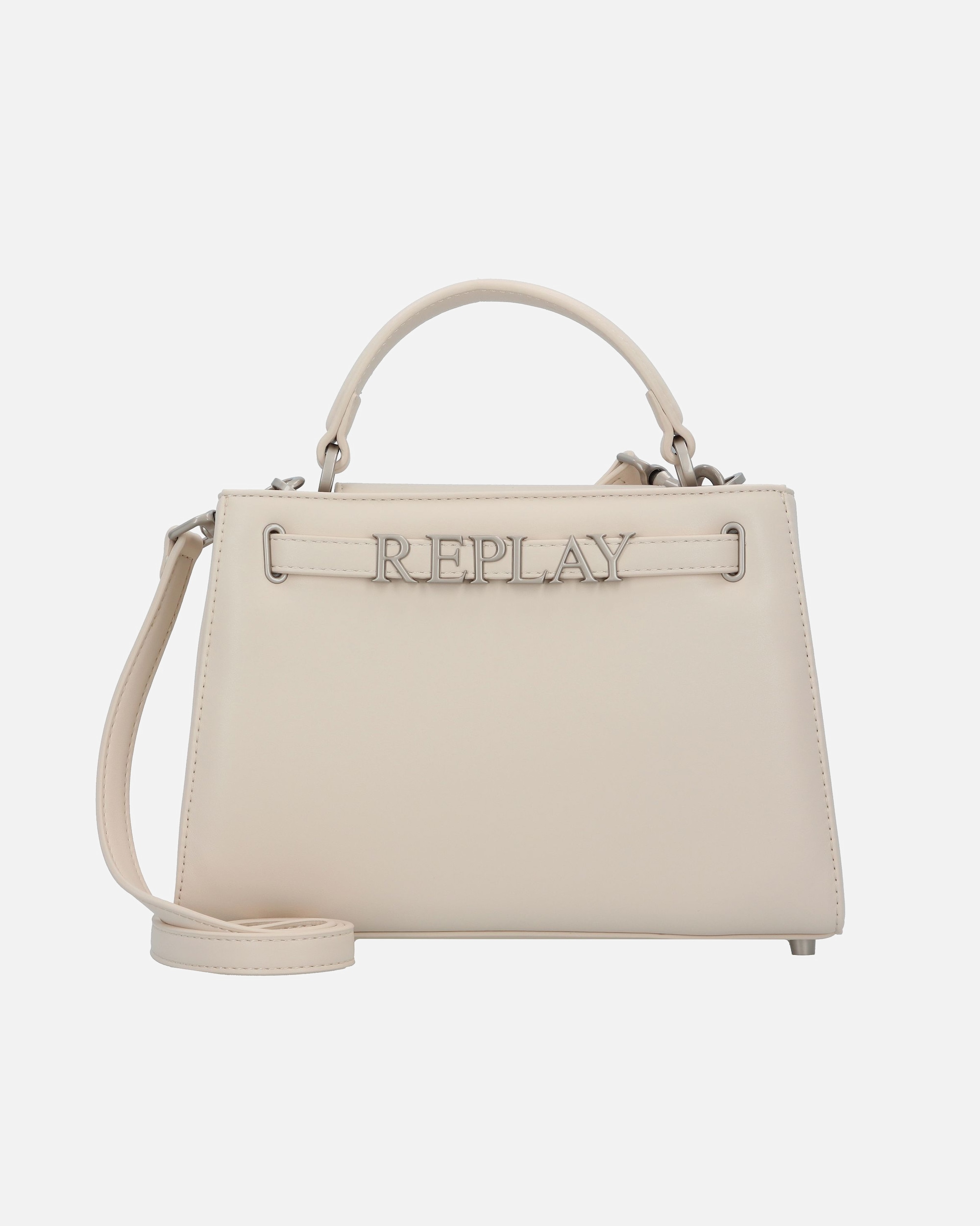 Clutch für Weiblich Replay Henkeltasche dirty white