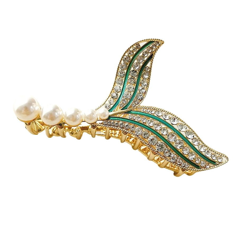 SOHO Aqua Haarklammer Grün / Gold Damen