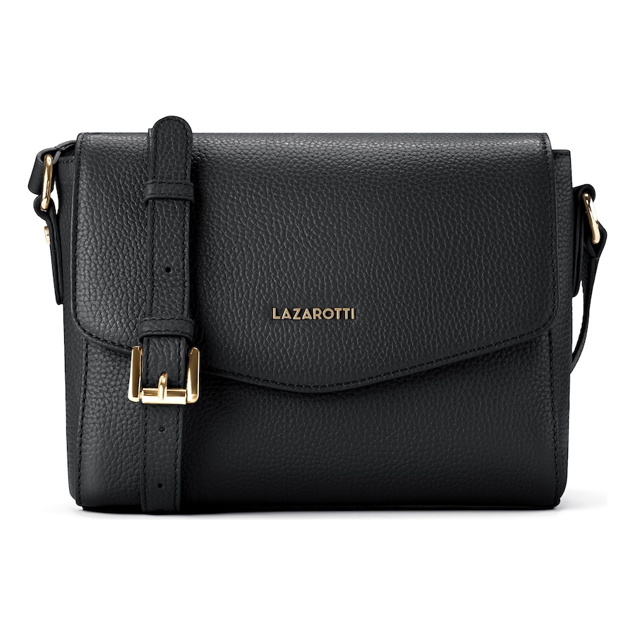 Lazarotti Bologna Leather Umhängetasche black Schwarz Damen